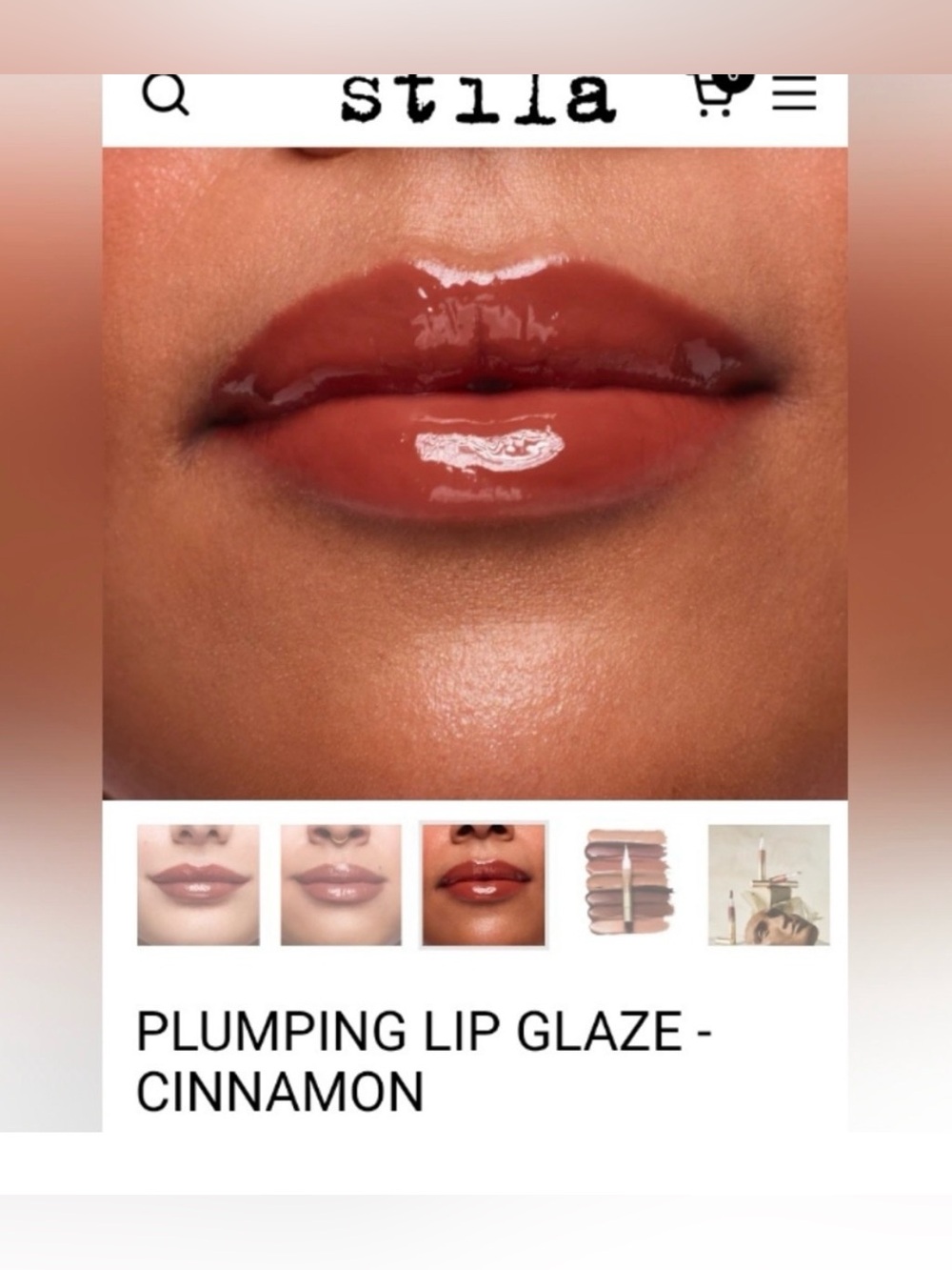 Stila Plumping Lip Glaze in Cinnamon